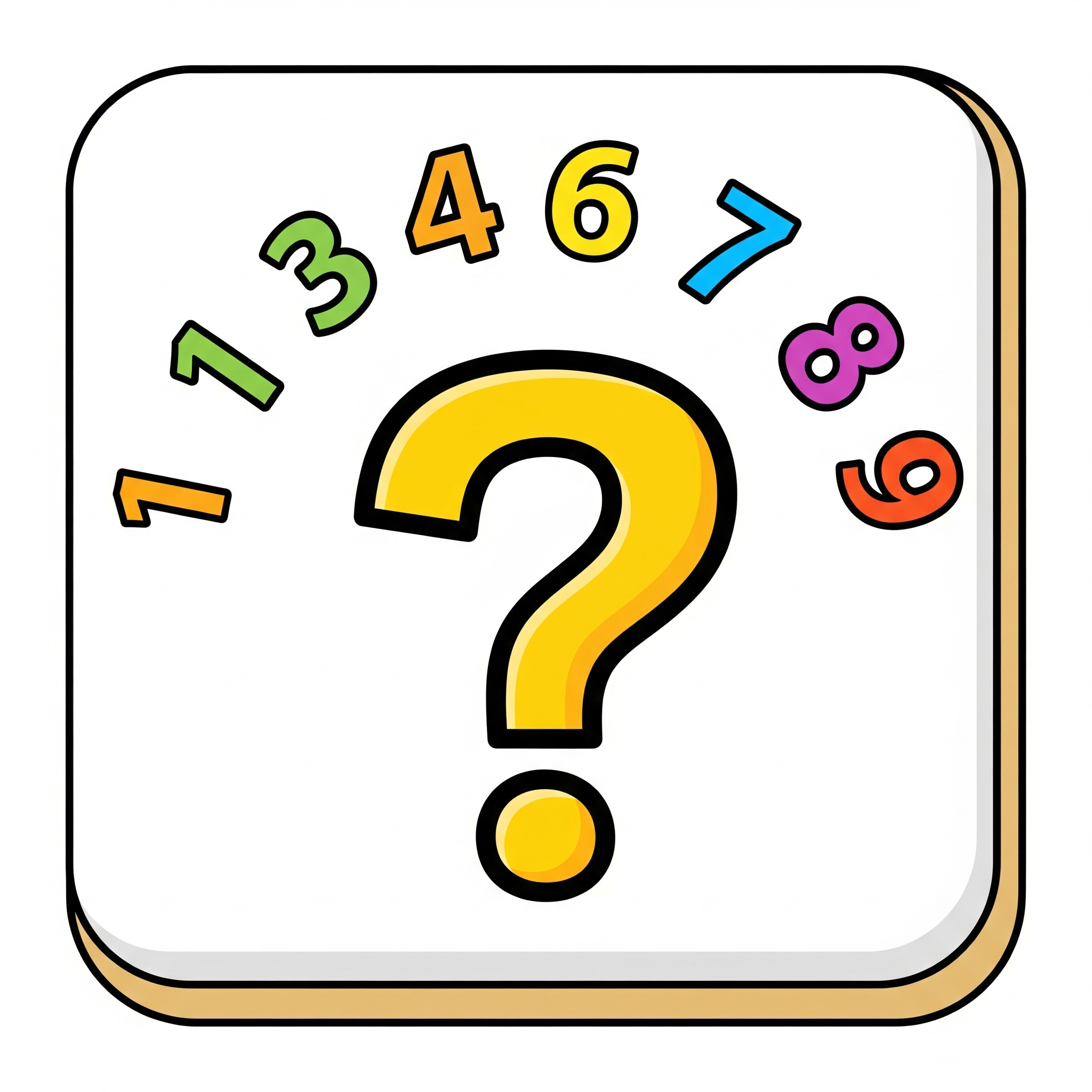 Question Mark Numbers Icon